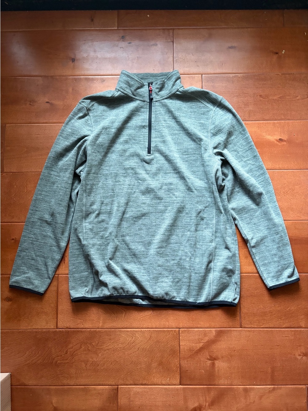 Avalanche Men's Heather Sage Half-Zip Pullover